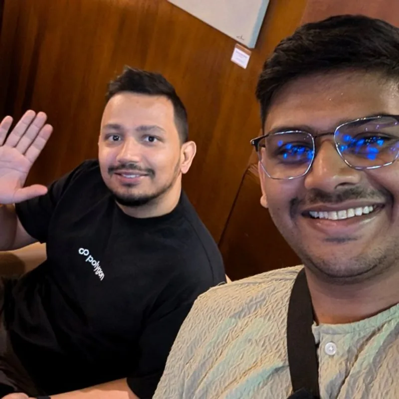 Kevan Shah with Sandeep Nailwal